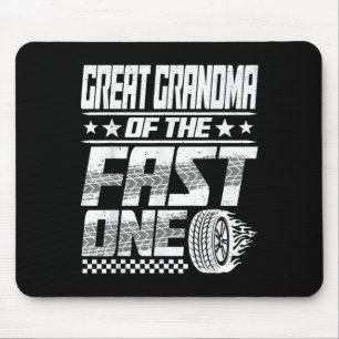 Großes Oma des schnellen ersten Geburtstagsracins Mousepad