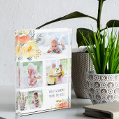 Großes Oma, du bist die beste Pfirsichgelbe Blüte Fotoblock