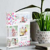 Großes Oma, du bist die beste rosa Ditsy-Flora Fotoblock