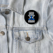 Großes Oma eines Ataxia Krieger Bewusstsein Ribbo Button (Beispiel)