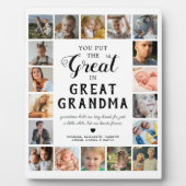 Großes Oma-Foto Fotoplatte (Vorderseite)