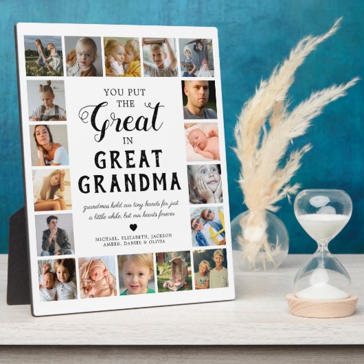 Großes Oma-Foto Fotoplatte (Seite)