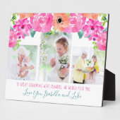 Großes Oma Gedicht 3 Foto Rosa Blüte Fotoplatte (Seite)