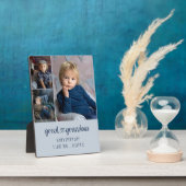 Großes Oma Heart Letting Editable 3 Foto Fotoplatte (Seite)