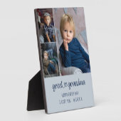 Großes Oma Heart Letting Editable 3 Foto Fotoplatte (Seite)