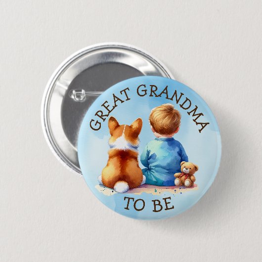 Großes Oma | Kinderdusche Button (Vorne & Hinten)