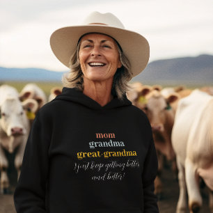 Großes Oma   Niedlich besser und besser Hoodie