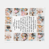 Großes Oma Personalisiert 14 FotoCollage Fleecedecke (Vorderseite (Horizontal))