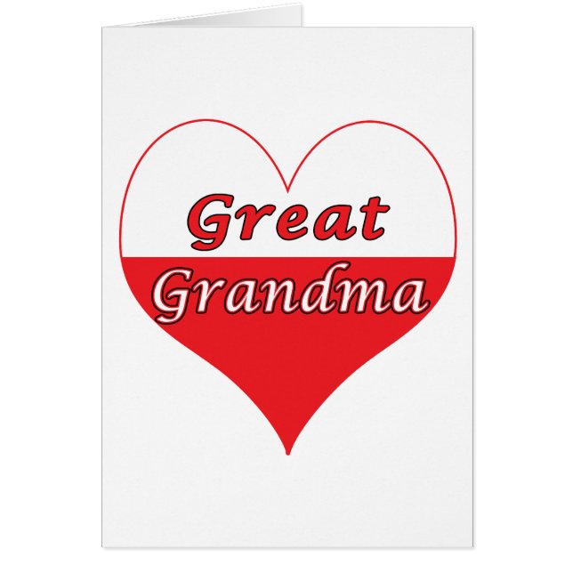 Großes Oma Polnisches Herz (Vorne)