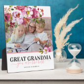 Großes Oma Rosa Foto Plaque Fotoplatte (Seite)