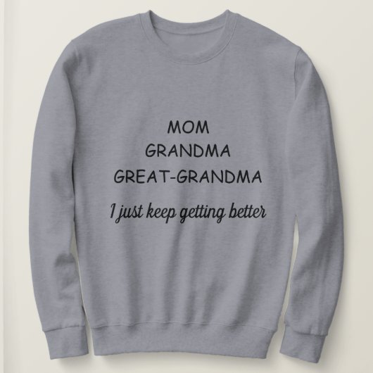 Großes Oma Sweatshirt (Design vorne)