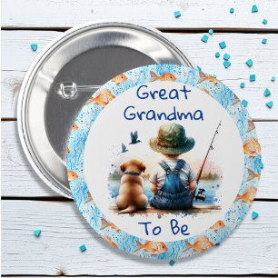 Großes Oma   Themed Baby Dusche Button