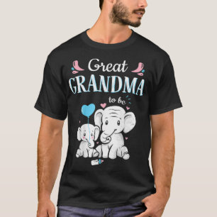 Großes Oma, um Elefant Baby Dusche Großes Gra zu s T-Shirt
