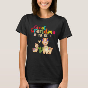 Großes Oma, um Lama Baby Dusche zu sein T-Shirt