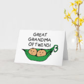 Großes Oma von Twins Pod Karte (Gelbe Blume)