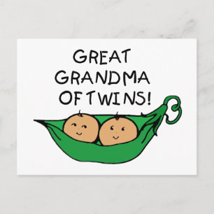 Großes Oma von Twins Pod Postkarte