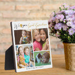 Großes Oma Wir Liebe | Enkel 4 Foto Fotoplatte<br><div class="desc">Großes Oma Wir Liebe | Grandkids 4 Foto Collage Plaque — Machen Sie Ihr eigenes 4-Bild personalisiert mit 4 Fotos und Namen von 4 Enkelkindern. Schenkt der Urgroßmutter zu Weihnachten,  Geburtstag,  Muttertag,  Großeltern und anderen besonderen Tagen ein wertvolles Sake-Geschenk.</div>
