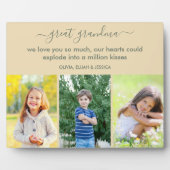 Großes Oma Wir Liebe Sie Gedicht Custom 3 Foto Fotoplatte (Vorderseite)