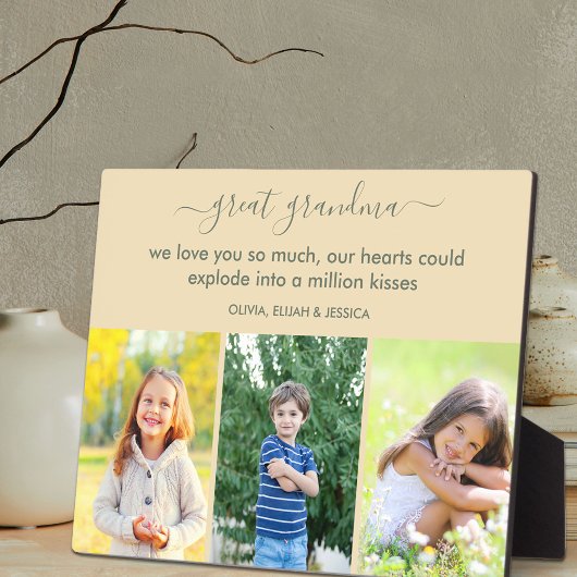 Großes Oma Wir Liebe Sie Gedicht Custom 3 Foto Fotoplatte