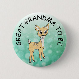 Großes Oma zu sein, Baby Shower Button Fawn