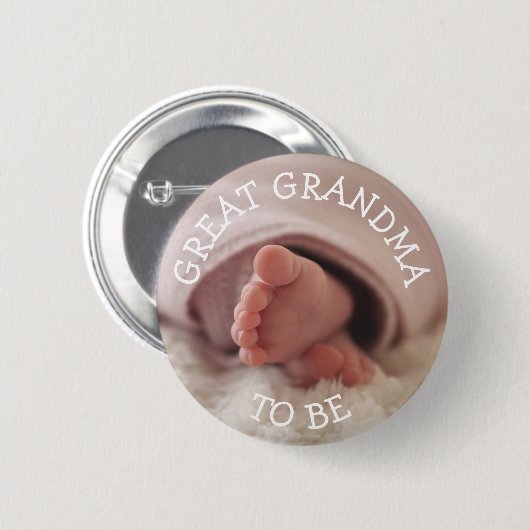 Großes Oma zum Baby-Duschknopf Button (Vorne & Hinten)