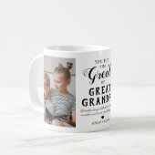 Großes Opa Familie Foto Zwei-Tone-Kaffee-Tasse Kaffeetasse (Vorderseite Links)