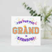 Großes Opa Karte (Stehend Vorderseite)