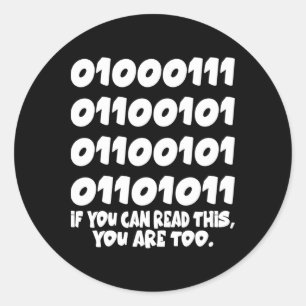 Großes Outfit für die Rückkehr in die Schule Uni-K Runder Aufkleber