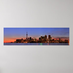Grosses Panorama von Toronto Kanada Poster