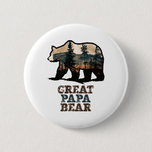 Grosses Papa Bear Vintag Retro Funny Opa Button