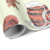 Großes Papier zum Umblättern Cowboy und Pferd Geschenkpapier (Rolleneckpunkt)