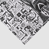 Großes Papiertüte für Decodierung oder Collage Seidenpapier (Ausschnitt)