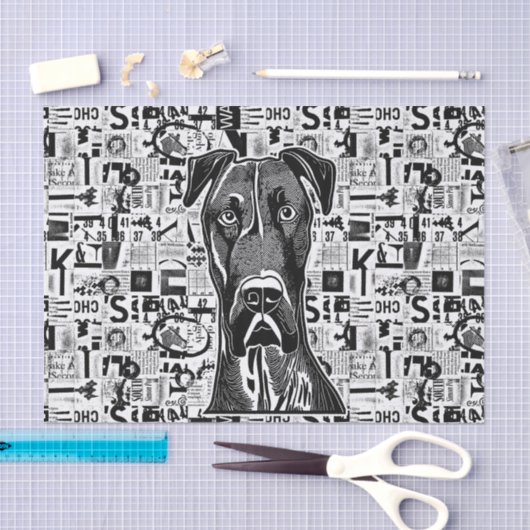 Großes Papiertüte für Decodierung oder Collage Seidenpapier (Handwerk)