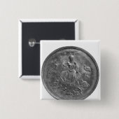 Großes patera, das eine Göttin darstellt Button (Vorne & Hinten)