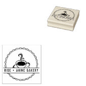 Großes Personalisiertes Coffeemo-Logo für kundensp Gummistempel (Stempel)