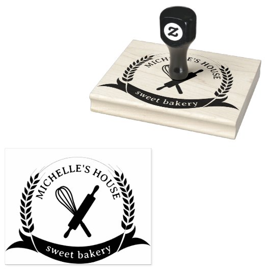 Großes, Personalisiertes Logo Gummistempel (Stempel)