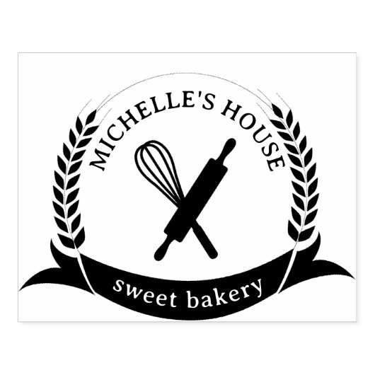 Großes, Personalisiertes Logo Gummistempel (Prägung)