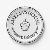 Großes, Personalisiertes Logo Pappteller (Vorderseite)