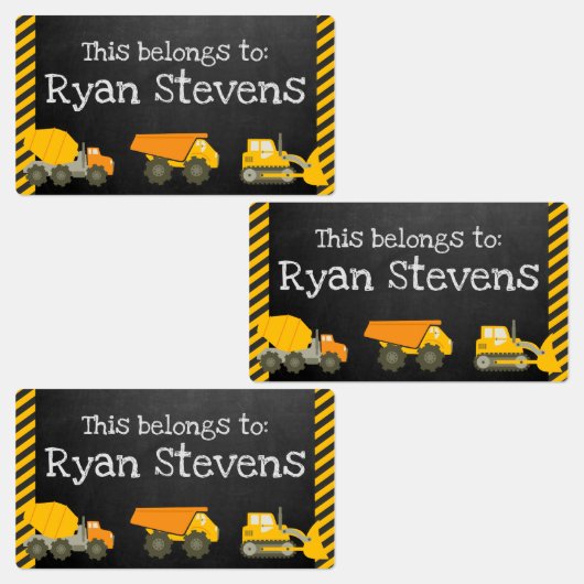 Großes Personalisiertes Schulangebot Etiketten (Gruppe)