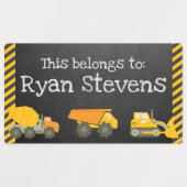 Großes Personalisiertes Schulangebot Etiketten (Design 1)