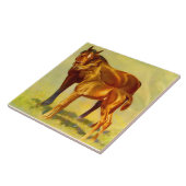 großes Pferd Fliese (Seite)