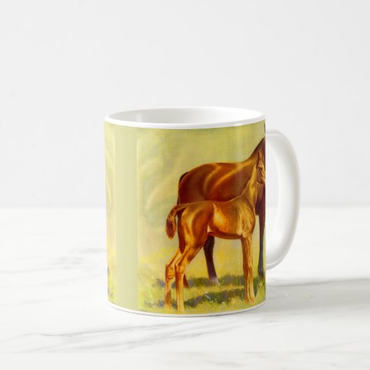 großes Pferd Kaffeetasse (VorderseiteRechts)