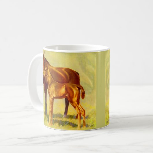 großes Pferd Kaffeetasse (Vorderseite Links)