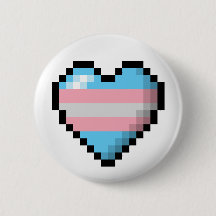 Großes Pixel Herzdesign im Transgender-Prix-Flag