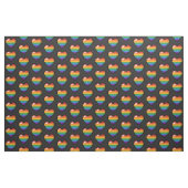 Großes Pixel Herzdesign in LGBTQ-Regenbogenfarben Stoff (Yard (91,4 cm))