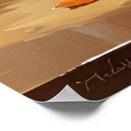 Großes Plakat für Früchte und Flora, Maximalistisc (Ecke)