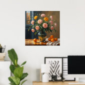 Großes Plakat für Früchte und Flora, Maximalistisc (Heimbüro)