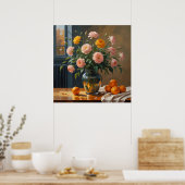 Großes Plakat für Früchte und Flora, Maximalistisc (Küche)