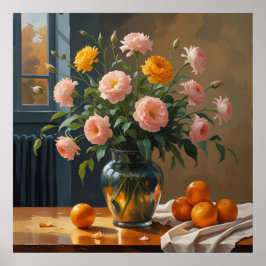 Großes Plakat für Früchte und Flora, Maximalistisc