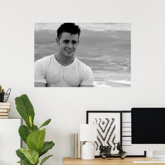 Großes Poster - Craigery Morgan Beach (Heimbüro)